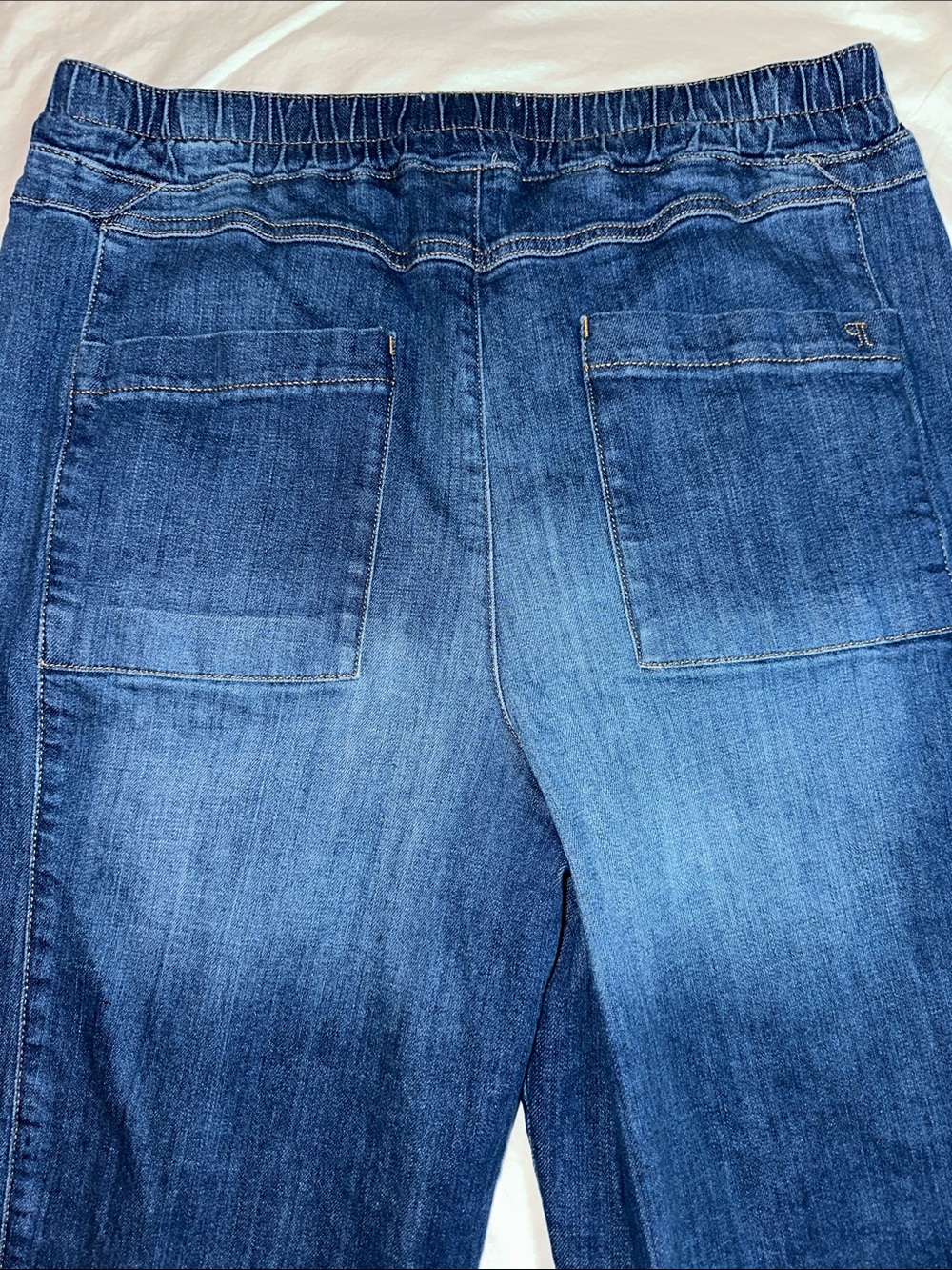 Pilcro Relaxed Drawstring Pull On Barrel Jeans Size M - Picture 9 of 15